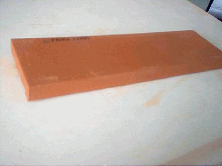 Forra / Fita / Faixa Ceramica em Terracota barro vermelho 23x07x1.5 cm