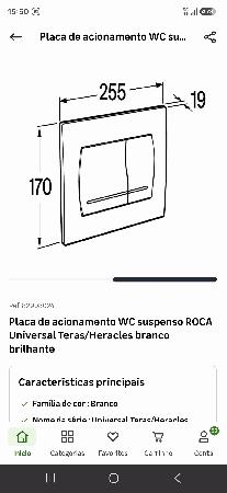 Placa Roca Descarga Inox