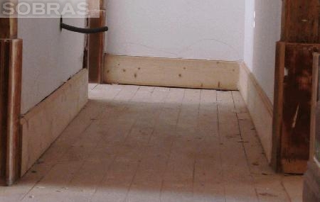 Rodap�s em Madeira Maci�a para Lacagem ou Envernizamento - Novos 