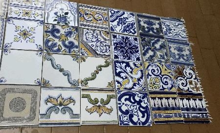 V�rios Azulejos antigos 15x15cm