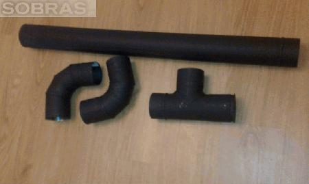 Conj.tubos+acessorios p/evacua��o fumos