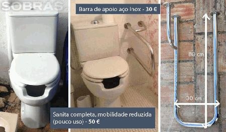 Barra de apoio, mobilidade reduzida